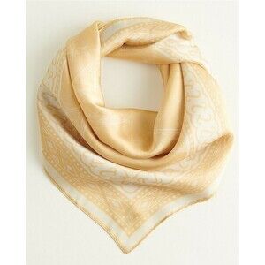 Elizabeth and James Polyester Satin Square Bandana Print Scarf.   M-108